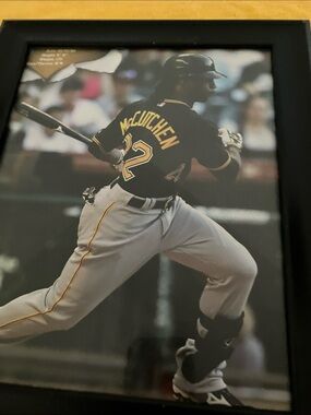Andrew McCutchen Framed Baseball Photo - Black & Gold